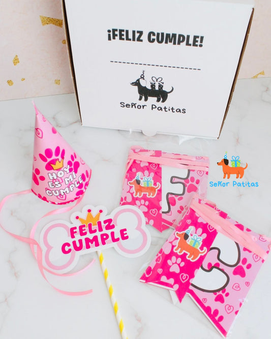 Kit Deco Señor Patitas Rosa