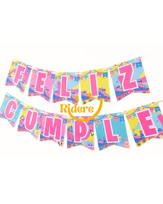 Banderín Personalizado Feliz Cumple